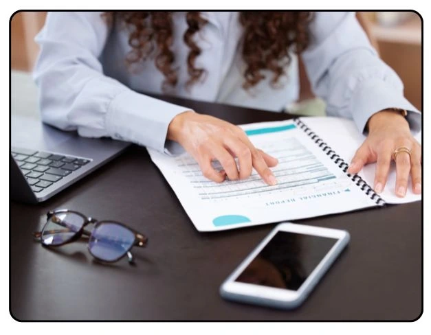 cpa reading charts on table